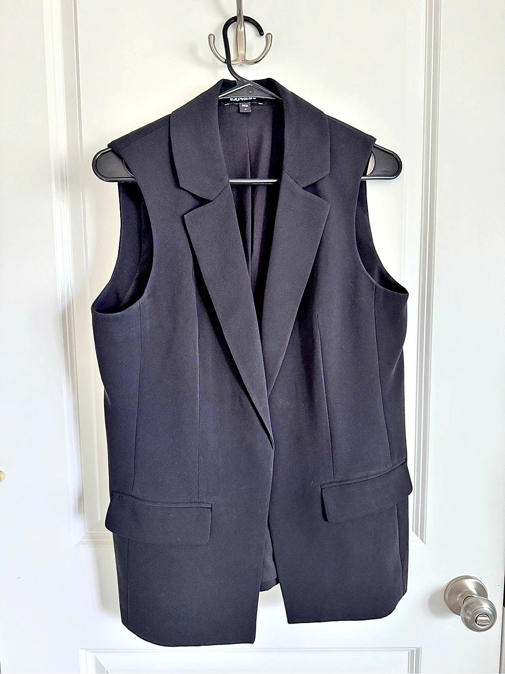 Express Black Tailored Vest Size Medium
